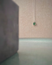 Load image into Gallery viewer, Seaglass and silver necklace - one of a kind