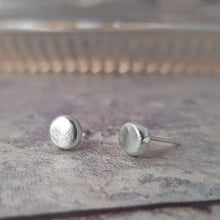 Load image into Gallery viewer, DAINTY NUGGET STUDS IN RECYCLED SILVER