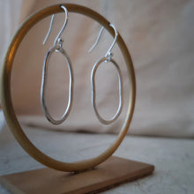 Load image into Gallery viewer, ORGANIC OVAL DROP EARRINGS
