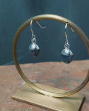 Load and play video in Gallery viewer, STERLING SILVER EARRINGS WITH SAPPHIRE DROP
