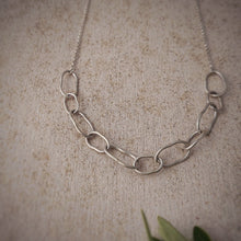 Load image into Gallery viewer, SILVER MIXED CHAIN LINK NECKLACE
