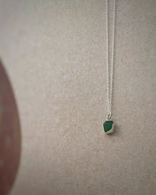 Load image into Gallery viewer, Seaglass and silver necklace - one of a kind
