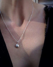 Load image into Gallery viewer, THE DOT NECKLACE - ORGANIC SILVER PEBBLE NECKLACE
