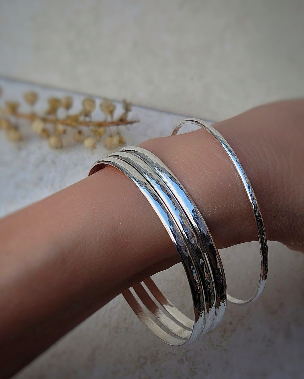 Sterling silver bangles for small wrists store